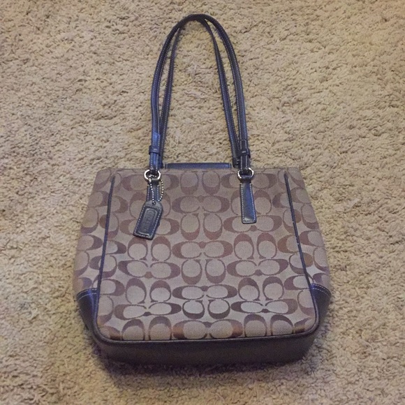 Coach Handbags - 100% AUTH COACH Monogram shoulder purse